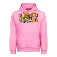 Fuchsia Pink Love Gnome Urban Hoodie - texasbilliewilder