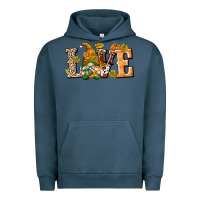 Pigment Midnight Navy Love Gnome Urban Hoodie - texasbilliewilder