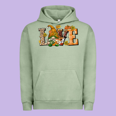 Love Gnome Urban Hoodie Designed By Texasbilliewilder