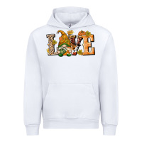 White Love Gnome Urban Hoodie - texasbilliewilder