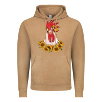 Vintage Camel rooster head with sunflowers Vintage Hoodie - RanaPortraitStore