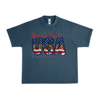 Midnight Navy land of the free usa Urban Heavy Tee - RacoonDesign