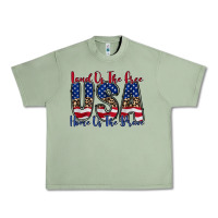 Oil Green land of the free usa Urban Heavy Tee - RacoonDesign