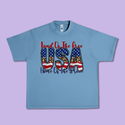Land Of The Free Usa Urban Heavy Tee Designed By Racoondesign