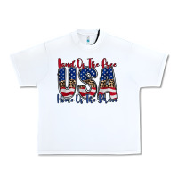 White land of the free usa Urban Heavy Tee - RacoonDesign