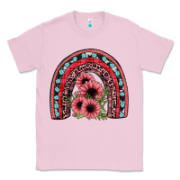 Bubblegum Pink valentines sunflower rainbow Classic Tee - JahusDesignShop