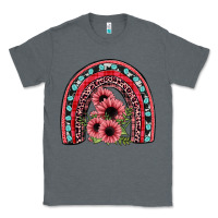 Charcoal Heather valentines sunflower rainbow Classic Tee - JahusDesignShop
