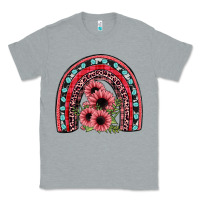 Heather Grey valentines sunflower rainbow Classic Tee - JahusDesignShop