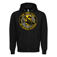 Black the first team 1st cavalry division Zipper Hoodie - Jasminsmagicworld