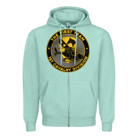Seafoam the first team 1st cavalry division Zipper Hoodie - Jasminsmagicworld