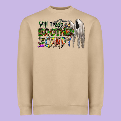 Will Trade Brother For Candy Heavyweight Sweatshirt Designed By Cowhidedigitalart