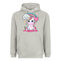 Moon Dust cute unicorn and rainbow Heavyweight Hoodie - NancyCooperArtShop