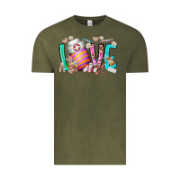 Vintage Olive love easter day nurse Vintage Tee - RacoonDesign