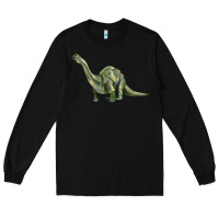 Black dinosaur brontosaurus Long Sleeve Tee - Artiststas