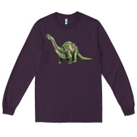 Plum dinosaur brontosaurus Long Sleeve Tee - Artiststas