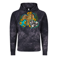 Cloud Black leopard cowhide hearts Vintage Hoodie - Zillion Design Studio