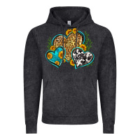 Vintage Black leopard cowhide hearts Vintage Hoodie - Zillion Design Studio