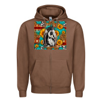 Chestnut Aztec Sunflowers Horse Zipper Hoodie - LillyAllenDesigns