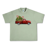 Oil Green christmas trees truck Urban Heavy Tee - FaDigitalArtStudio