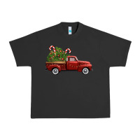 Pigment Black christmas trees truck Urban Heavy Tee - FaDigitalArtStudio