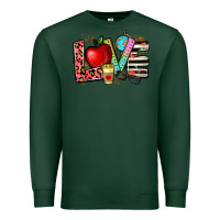 Sports Green love teacher Premium Sweatshirt - NancyCooperArtShop