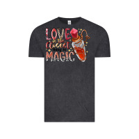Vintage Black love is the closet thing to magic Vintage Tee - RacoonDesign