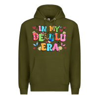 Army Green in my delulu era Premium Hoodie - Artiststas