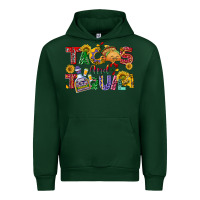 Forest Green Tacos and tequila Urban Hoodie - NancyCooperArtShop
