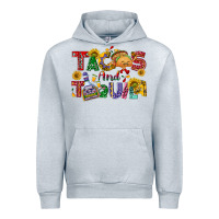 Heather Grey Tacos and tequila Urban Hoodie - NancyCooperArtShop