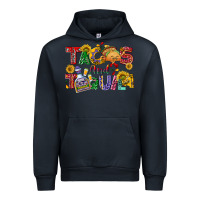 Navy Tacos and tequila Urban Hoodie - NancyCooperArtShop