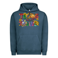 Pigment Midnight Navy Tacos and tequila Urban Hoodie - NancyCooperArtShop