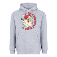 Heather Grey i love a man with a beard Heavyweight Hoodie - MaliasSmallBusiness