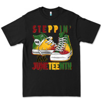 Black steppin' into juneteenth Premium Tee - BarkalooDesign
