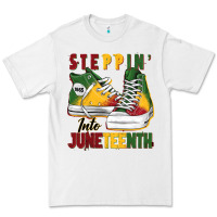 White steppin' into juneteenth Premium Tee - BarkalooDesign
