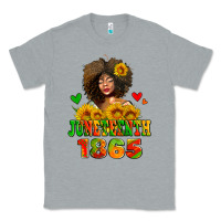 Heather Grey afro woman juneteenth 1865 Classic Tee - AdoDesignShop