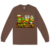 Chestnut juneteenth afro coffee cups Long Sleeve Tee - Jasminsmagicworld