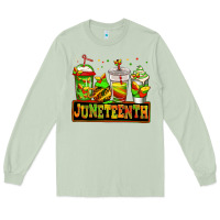 Matcha juneteenth afro coffee cups Long Sleeve Tee - Jasminsmagicworld