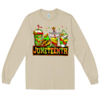 Mushroom juneteenth afro coffee cups Long Sleeve Tee - Jasminsmagicworld