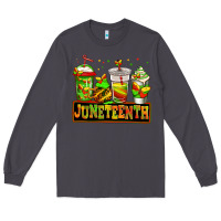 Smoke juneteenth afro coffee cups Long Sleeve Tee - Jasminsmagicworld