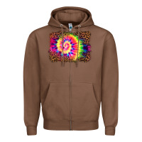 Chestnut tie die background Zipper Hoodie - BarkalooDesign