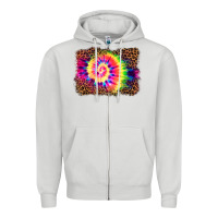 Dove Grey tie die background Zipper Hoodie - BarkalooDesign