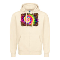 Sandshell tie die background Zipper Hoodie - BarkalooDesign