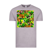 Vintage Zinc St. Patrick's Donkey With Shamrock Seamless Vintage Tee - FaDigitalArtStudio
