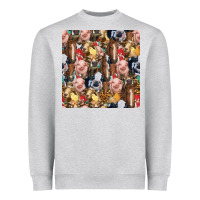 Heather Grey western farm animals seamless pattern Heavyweight Sweatshirt - HRA Design Shop
