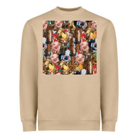 Mushroom western farm animals seamless pattern Heavyweight Sweatshirt - HRA Design Shop