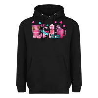 Black lash hustler with eyelashes coffee cups Heavyweight Hoodie - NancyCooperArtShop