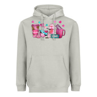 Moon Dust lash hustler with eyelashes coffee cups Heavyweight Hoodie - NancyCooperArtShop
