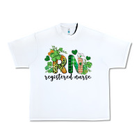 White st. patricks day registered nurse rn Urban Heavy Tee - BarkalooDesign