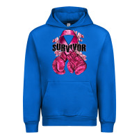 Cobalt Survivor Breast Cancer with boxing gloves Urban Hoodie - NancyCooperArtShop