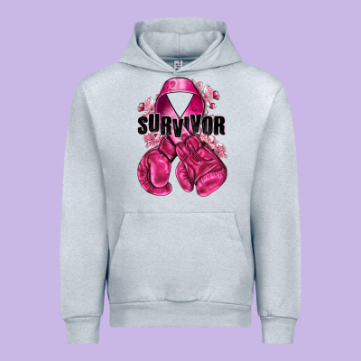 Survivor Breast Cancer With Boxing Gloves Urban Hoodie Designed By Nancycooperartshop